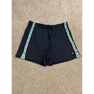 Energy Zone Performance Shorts Mens Medium Navy Blue Excellent Side Stripe Mesh